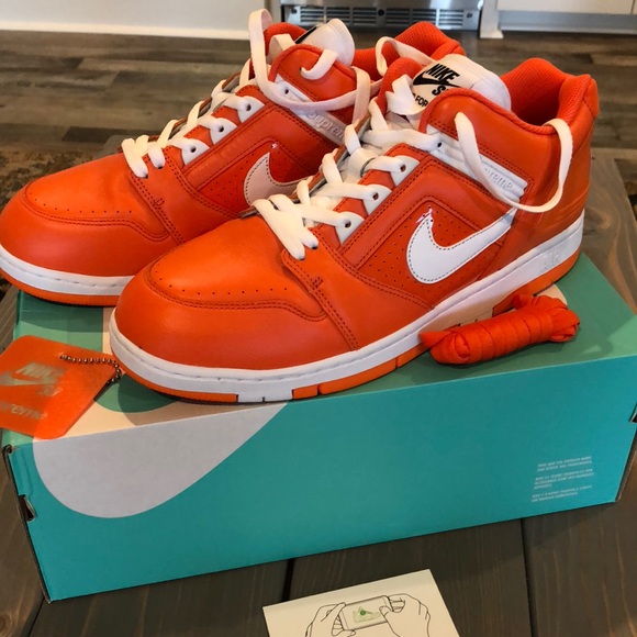Nike Other - Nike Supreme Air Force 2 Low Orange Blaze White 12
